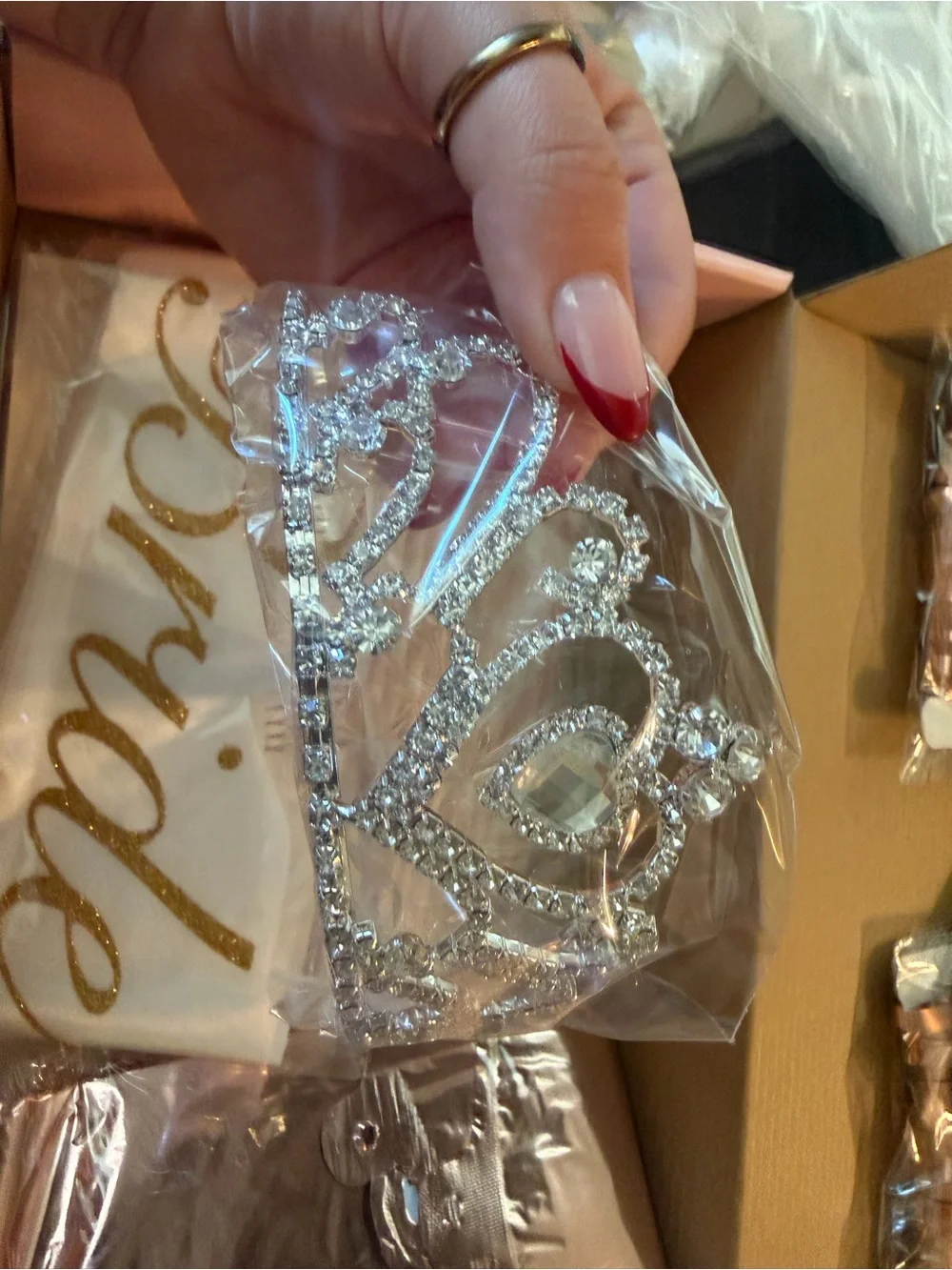 'Bride to Be' Pink & Gold Bachelorette Party Kit